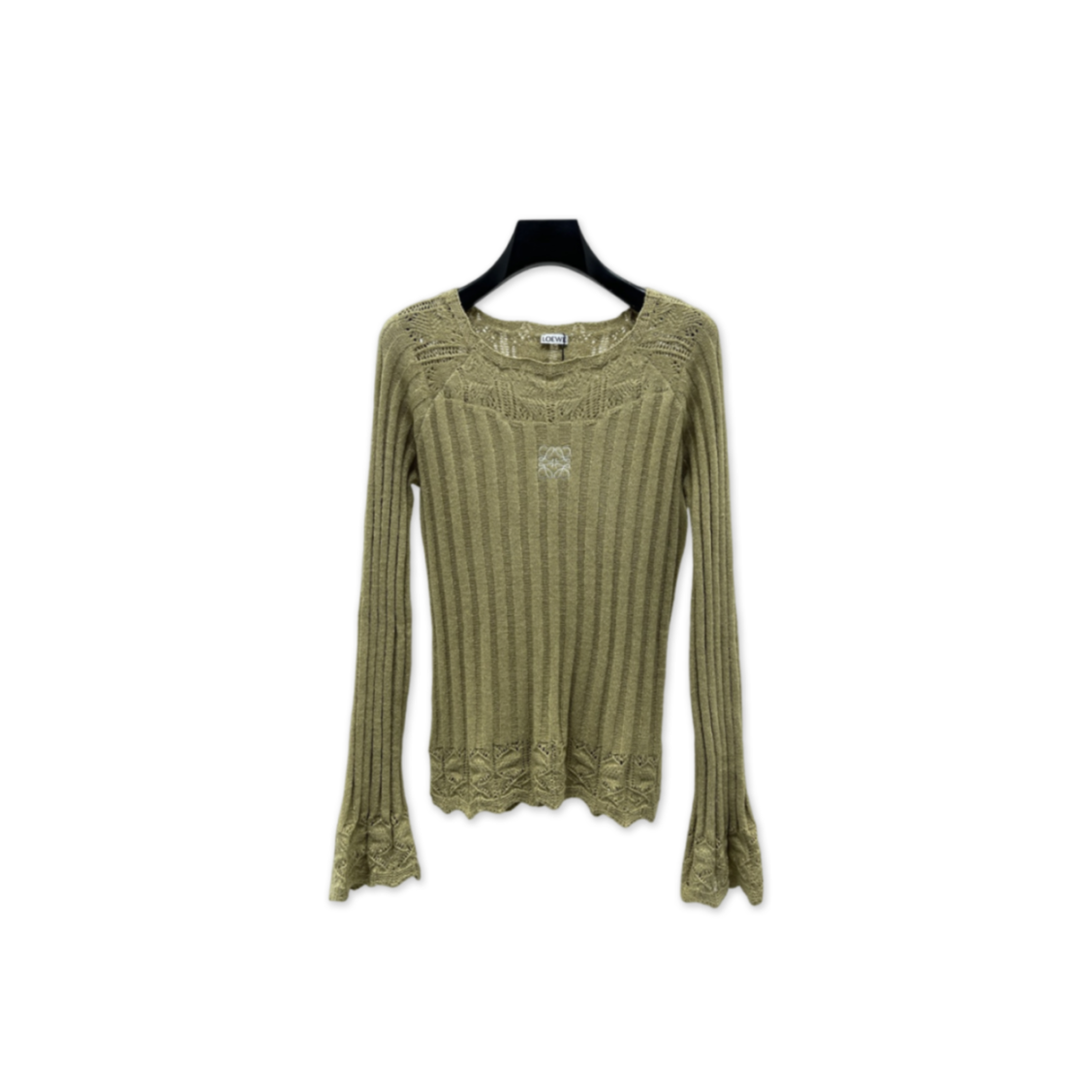 L0ew* openwork knit long sleeve
